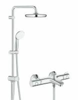 Душевая стойка с термостатом для ванны Grohe Grohtherm 800 Tempesta Flex 60, хром