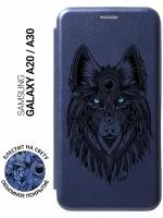 Чехол-книжка Book Art Jack Grand Wolf для Samsung Galaxy A20, A30 синий