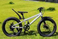 Велосипед фэтбайк Fatbike Richiesto TT103/7s 20" Проходимый безопасный Надежный, серый