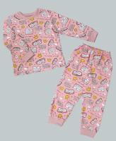 Пижама теплая для девочки Светлячок-С р-р. 116-122 Розовый