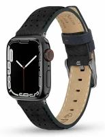 Ремешок Timberland 22 мм для Apple Watch кожаный, черный TDOUL0000604