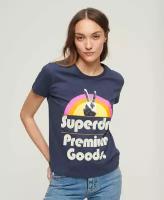 Футболка Superdry 70'S RETRO FONT GRAPHIC TEE Пол Женский