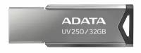 Флеш Диск A-DATA UV250 / AUV250-32G-RBK емкость 32Gb интерфейс USB 2.0, цвет серебристый (1831276)