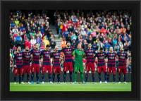 Плакат, постер на бумаге ФК Барселона. FC Barcelona. Размер 21 х 30 см