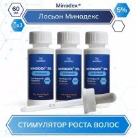 Minodex 5% лосьон сыворотка для роста волос и бороды