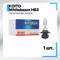 Лампа автомобильная галогенная для фар "НВ3" KOITO Whitebeam 9005, 4200K, 12V, 65W