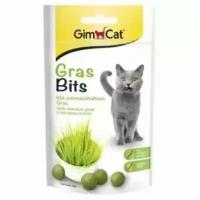 GimCat Gras Bits Лакомство для кошек с травой в виде таблетки, 50г