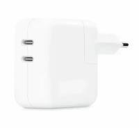 Зарядка блок питания (сетевой адаптер) для для iPhone, Ipad, Macbook Type-C 35W Dual (2 USB-C)