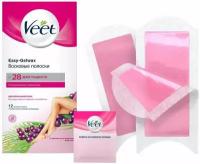 Veet / Полоски для депиляции Veet Easy Gelwax восковые для нормальной кожи 12шт 1 уп