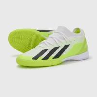 Кроссовки ADIDAS Цвет: белый/черный/светло-зеленый Размер: 8-