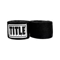 Боксерские бинты TITLE Boxing Traditional Weave 180" Black (One Size)