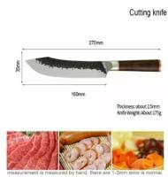 Нож шеф-повара из высокоуглеродистой стали, нож из кованой стали, для нарезки мясника, кухонные ножи, нож мясника, нож для овощей