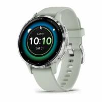 Часы Garmin Venu 3s серо-зеленый с серебристым безелем, 010-02785-01