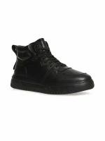 Ботинки кроссовки теплые натуральная кожа El Tempo FL911_5519-W_BLACK, черный, 41