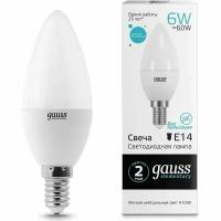 Лампа Gauss LED Elementary Candle 6W E14 4100K