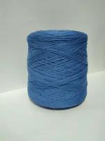 Pura lana Italia,цвет джинс. Состав 100℅ хлопок шнурок плетёный .Метраж 100гр/ 350м в бобине 0,500гр