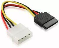 Кабель питания 0.15m SATA GCR MOLEX 4pin / SATA 15pin