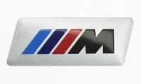 Эмблема универсальная BMW M-performance маленькая 45x17 мм 1 шт