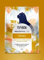 Сухой корм FLORIDA для кошек профилактическая линия, Preventive Line urinary, профилактика образования мочевых камней, с курицей, 500 гр