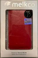 Защитный чехол флип-кейс для телефона LG L70 Dual D320 D325, кожа, цвет красный, фирма Melkco, Jacka Type