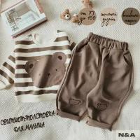 Свитшот детский N&A baby clothes бежево-коричневый размер: 24