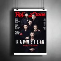 Постер плакат для интерьера "Немецкая метал-группа Rammstein (Рамштайн). Лидер группы Тилль Линдеманн" / A3 (297 x 420 мм)