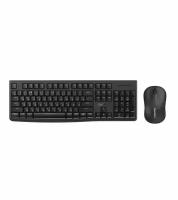 Комплект беспроводной Dareu MK188G Black, клавиатура LK185G (мембранная, 104кл, EN/RU) + мышь