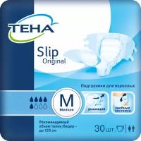 Подгузники для взрослых Tena Slip Original Medium, объем талии 80-120 см, 30 шт