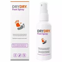 Антиперспирант спрей для ног DRY DRY от потоотделения, Foot Spray, 100 мл