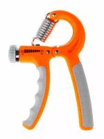 Эспандер кистевой Mr.Fox 10 - 60 кг для фитнеса рук пальцев пружинный детский и взрослый, оранжевый/серый