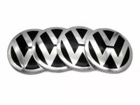 Наклейки на колесные диски и колпаки Volkswagen full chrome 54 мм алюминий сфера