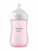 Бутылочка для кормления Philips Avent Natural Response SCY903/11, 260 мл, 1 шт, 1 мес+, розовая