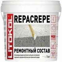 Инъекционная Cмола 2-х комп. Litokol Repacrepe 1кг Эпоксидная, Прозрачная для Приклеивания и Герметизации Трещин