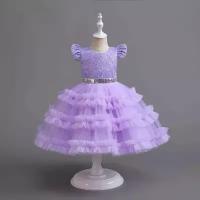 Платье, размер 130, purple