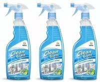 Grass Очиститель стекол Clean Glass, голубая лагуна, 600 мл, 3 шт