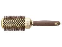 Термобрашинг OLIVIA GARDEN EXPERT BLOWOUT SHINE Wavy Bristles Gold Brown, 45 мм