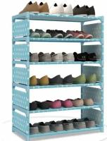 Шкаф для обуви 6 полок Meiyihan Shoe Rack серый