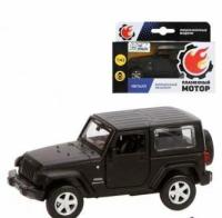 1:42 Jeep Wrangler, откр. двери, 12 см, машинка металлическая Пламенный мотор 870299