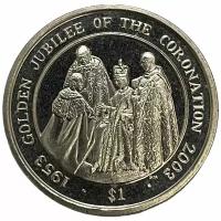 Сьерра-Леоне 1 доллар 2003 г. (50 лет коронации Елизаветы II - Коронация)