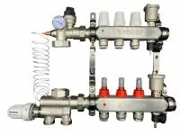 Комплект для водяного теплого пола (без насоса) до 50 м2, коллекторная группа на 3 контура VALFEX