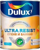 Краска Dulux Ultra Resist Кухня и Ванная матовая BW белая 1л