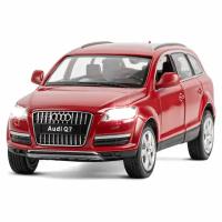 Автопанорама Машинка Audi Q7 бордовый 1:24 металл JB1251130 с 3 лет