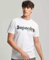 Футболка Superdry, размер L, белый