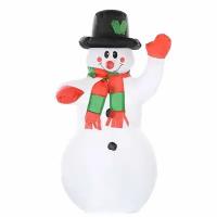 Новогодняя фигурка Снеговичок Снеговик воздушный 120 см в коробке (S0771)