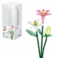 Конструктор Sluban серия Flowers Лилии в вазе, 247 дет. полимерные материалы M38-B1101-07