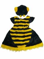 Карнавальный костюм плюшевый "Пчёлка" для девочки, размер 110 - 56