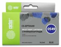 Картридж струйный Cactus CS-EPT0549 T0549 синий (16.2мл) для Epson Stylus Photo R800/R1800