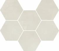 Плитка Италон Continuum Polar Mosaico Hexagon 25x29 620110000186 морозостойкая