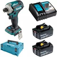 Аккумуляторный ударный винтовёрт Makita DTD172RFJ (18V, 2x3.0Ah, Li-Ion, MakPac)