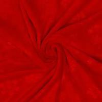 Лоскут Плюш на трикотажной основе,красный, снежинки 100*150см,100% п/э 10060277